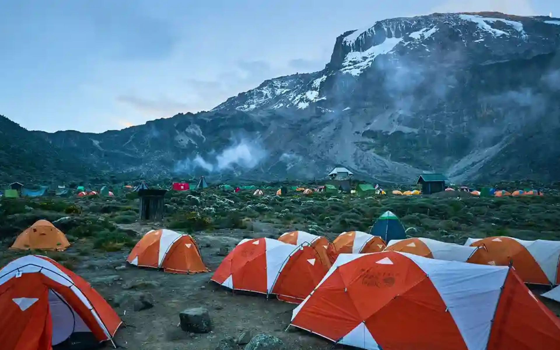 Camping at mountain