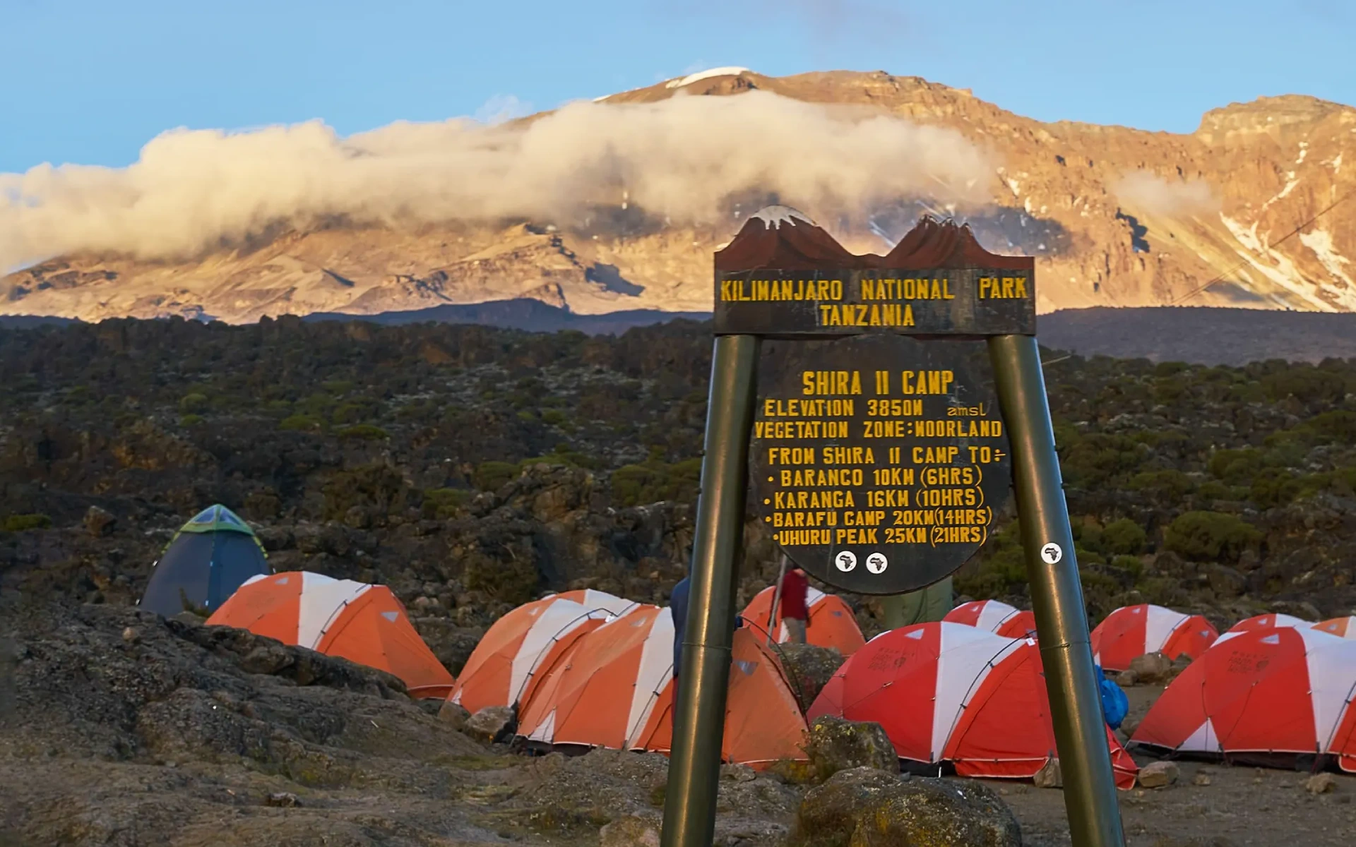 Camping at mountain